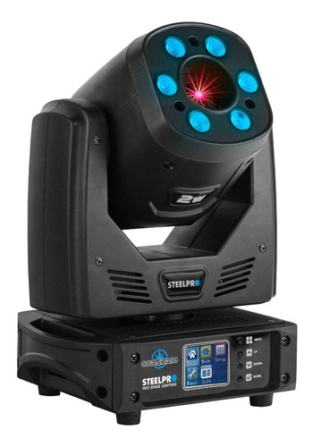 Cabeza Movil 2 En 1 Laser 2w Rgb + 6 Wash Full - Steelpro