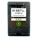 Cartucho De Tinta Compatible Con Hp 667xl  Negro