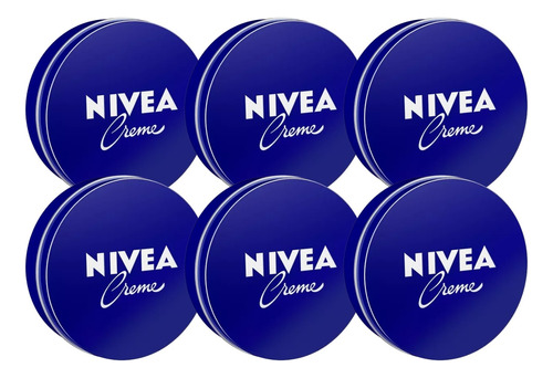 Pack X6 Nivea Crema Multipropósito Humectante En Lata 150ml