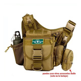 Mochila Tactica Militar Mariconera Push Pack Molle Coyote