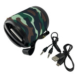 Mini Caixa De Som Wireless 5.0suporte P/celular 5w Camuflada