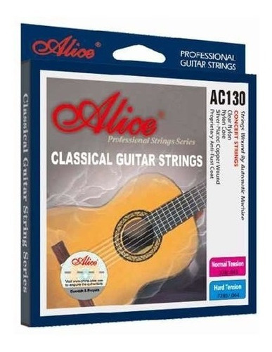 Encordado De Guitarra Clasica Criolla Tension Fuerte Alice