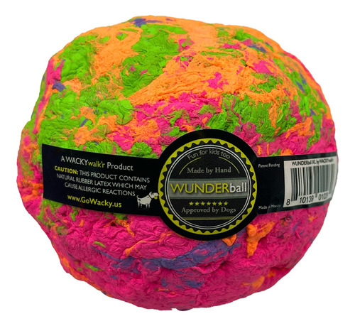 Wunderball Pelota Perro Mediana 7 Cms Caucho Indestructible Color Swirl