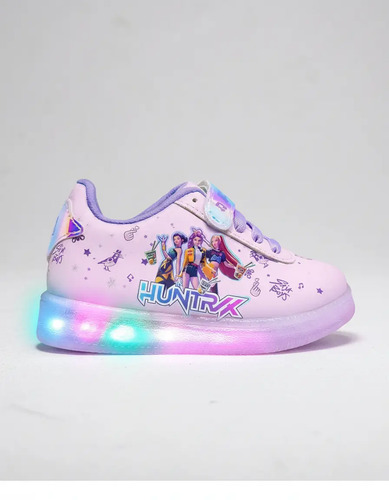 Tenis Niña Guerreras K-pop Huntrix Rosas Con Luz Led 17 Al 21 | Meses sin interés