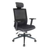 Silla De Escritorio Ejecutiva Con Cabecera Tapizado Mesh