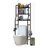 Mueble Organizador Baño Rack Estante Sanitario Negro