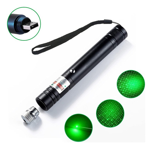 Caneta Laser Verde Alcance 50km Fibra Laser Pointer