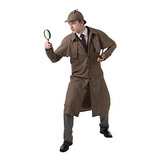 Disfraz Sherlock Holmes Adulto Grande Marrón