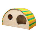 Casita Cipres De Madera Para Hamsters Grande 20 X 10 X 11 Cm