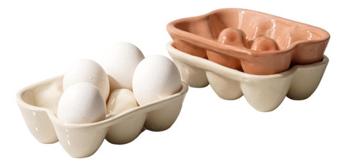 Porta Huevos Para 6 Huevos Ceramica Huevera Artesanal