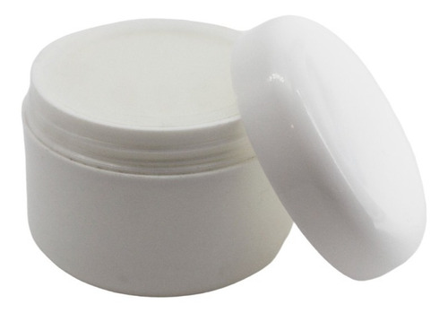 Tarro Pomadero Cosmetico Blanco 60ml Con Tapa (100 Pzas)