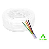 Cabo Liso Chato P/ Tel 4 Vias Branco Rolo C/ 300mts - Tebera