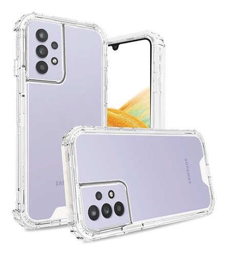 Funda Para Samsung Esquinas Alto Impacto Transparente A33 5g