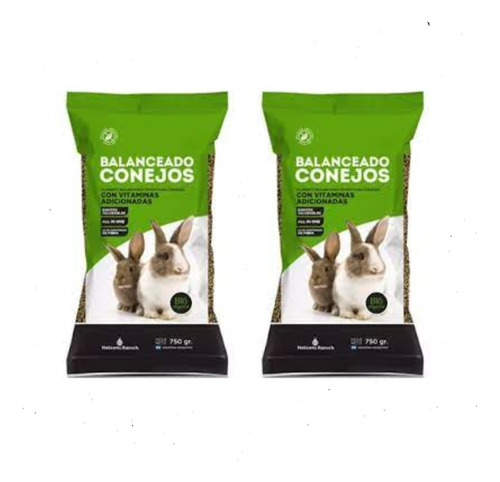 Oferta Alimento Balanceado Premium Nelsoni R. Conejo 750g X2