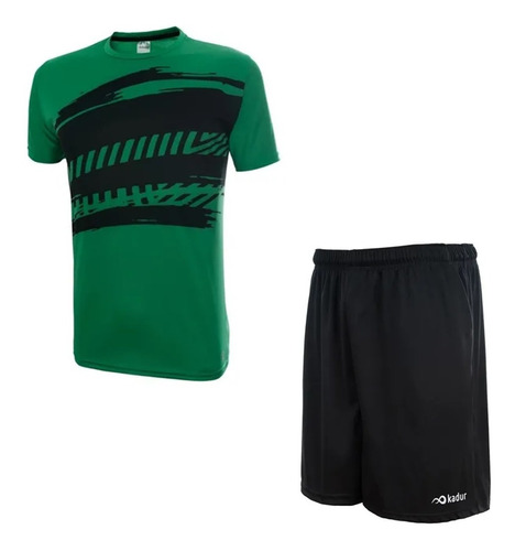 Remera Short Hombre Padel Entrenamiento Futbol Kadur Combo