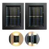 Kit 2 Arandela Luminária Luz Solar Led Decoração Escada 