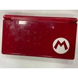 Nintendo Ds Lite Vermelho Mario Edition, Sem Caneta E Com Leds Vazados Superior E Inferior