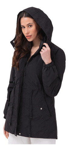 Campera Parka 2 En 1 Mujer Impermeable Hhp Rompeviento 