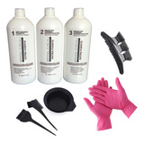 Alisado Brasil Cacau  Extra Fuerte + Tomadores, Guantes, Kit