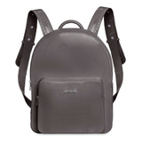 Mochila Escolar Petite Jolie Pj2032ii Cor Grey  Design Liso 6l