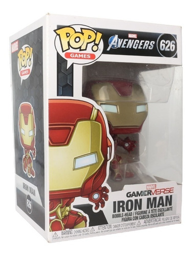 Funko Pop! Iron Man 626 Avengers Gamerverse Caja Lastimada