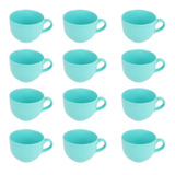 Taza Cerámica Colores Jumbo Grande 740 Ml Mix 12 Pzs