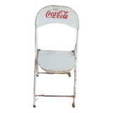 Cadeira Antiga Dobravel Coca-cola - Xxx
