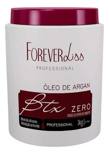 Máscara Volume Zero Forever Liss Argan Oil Forever Liss 1kg