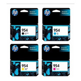 Combo 4 Cartuchos Tinta Hp 954 Cmyk 1000, 700 Paginas Origin