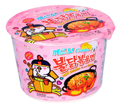 Ramen Coreano Hot Chicken Carbonara Buldak Samyang Tazon