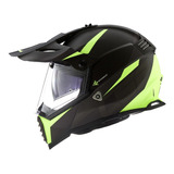 Casco Ls2 Pioneer 436 Negro Touring Ktm Bmw Africa Dompa 