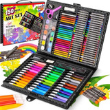 Set De Arte Maleta 150 Piezas Lápices Para Colorear.