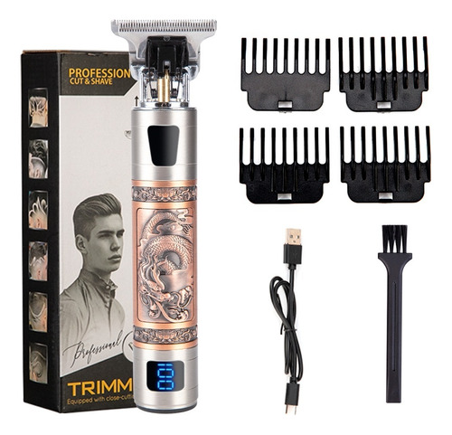 Máquina De Corte De Cabello Eléctrica Lcd Para Hombre