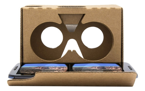 Google Cardboard V2 Ya Armado + Lentes 37mm + Qr + Giftbox