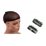 Touca Wig Cap + 2 Presilha Tic Tac  Para Prender  Perucas