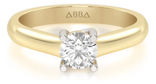 Anillo De Compromiso Moissanita Oro 14k Unión Abba Joyas