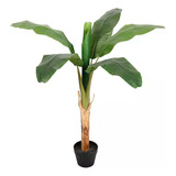 Planta Artificial Monstera + Maceta Banano Palmera 110 Cm