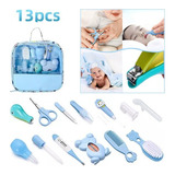 Kit De Higiene Cuidado Bebé 13pcs Termómetro Salud Manicure