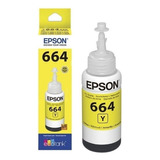 Tanque De Tinta (ecotank) Epson 664 Amarillo 70ml T664420-al