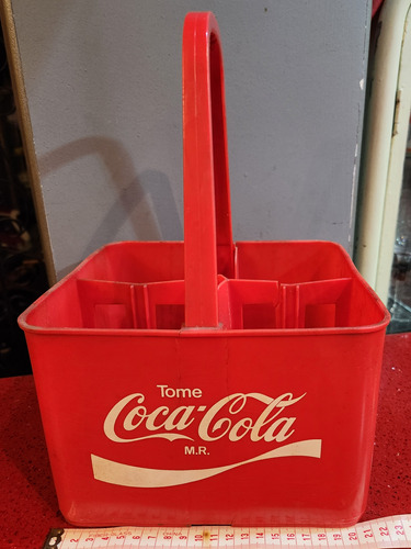 Cajon Coca Cola Plástico Para Llevar 4 Botellas, Impecable