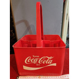 Cajon Coca Cola Plástico Para Llevar 4 Botellas, Impecable