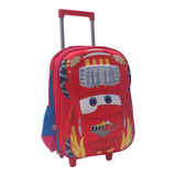 Mochila G 3d Relâmpago Carro Infantil Escola Rodinha Vooz