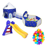 Piscina Infantil Plegable Pelotas Rodadero Deslizadero 