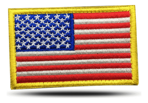Patch Militar Com Velcro Bandeira Usa - Ghost