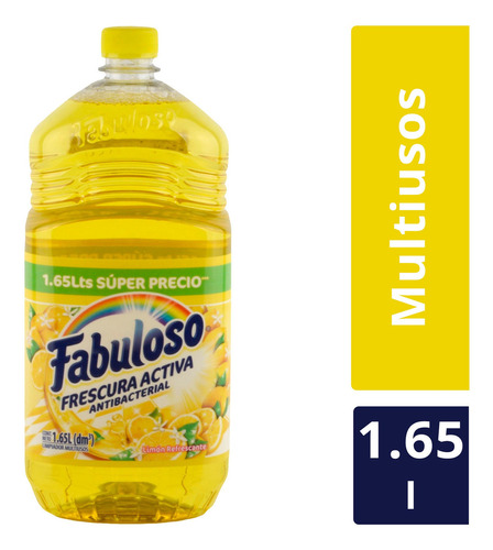 Limpiador Multiusos Fabuloso Frescura Activa Limón 1.65 L