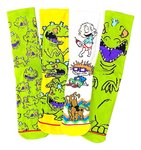 Calcetines Dibujos Animados Caricaturas Super Heroes 4 Pares