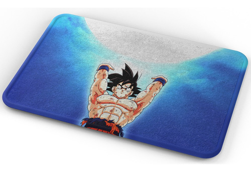 Tapete Goku Genkidama Dbz Habitacion Baño Lavable 40x60cm