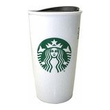Starbucks - Vaso Clásico Para Viajeros De Café Blanco Y Ve