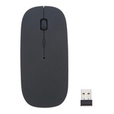 Mouse Wirelesss Ligero Blanco Para Pc Mac Color Negro
