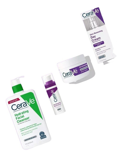 Cerave Kit Antienvejecimiento Suero Facial Hidratante